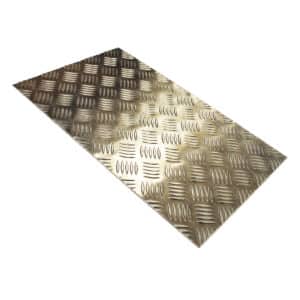 3mm Thick Aluminium Chequered Plate 5 Bar Tread Sheet Metal