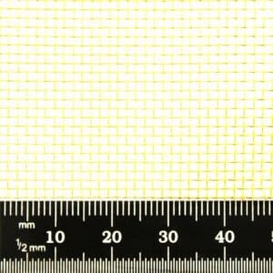 Coarse Pure Brass Woven Wire Mesh (16 LPI x 0.375mm Wire = 1.21mm Aperture)